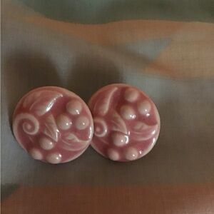 Vintage pink earrings